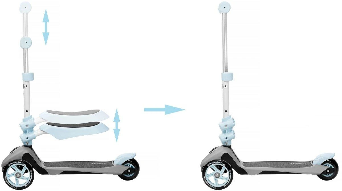 Paspirtukas HyperMotion 3in1 mėlynas