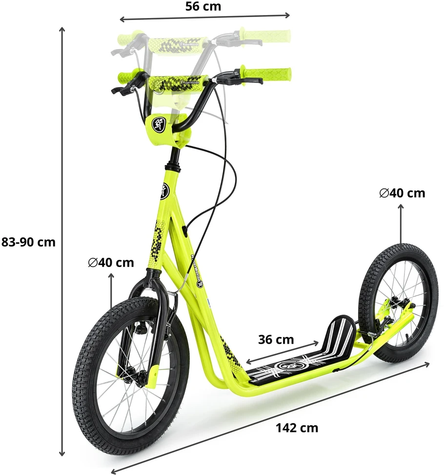 Paspirtukas HyperMotion Runkie 16" yellow
