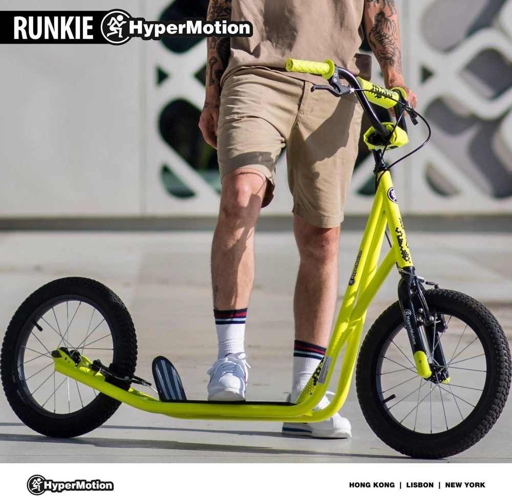 Paspirtukas HyperMotion Runkie 16" yellow