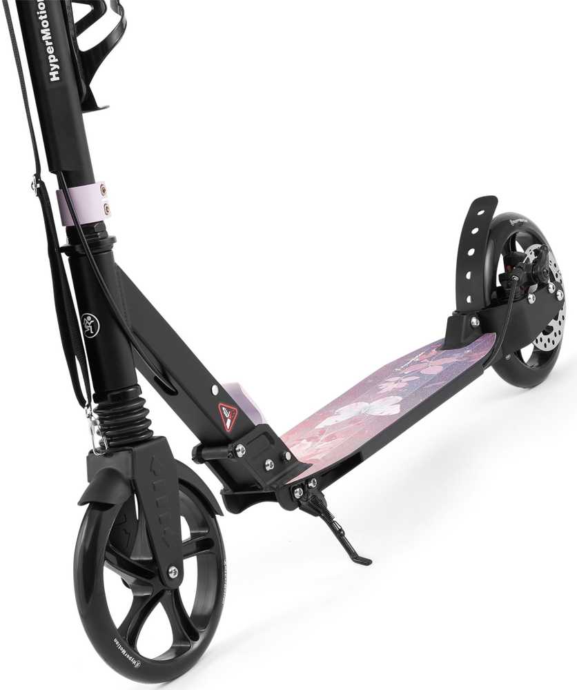 Aliumininis paspirtukas HyperMotion, rožinis, sulankstomas, su 20 cm ratais