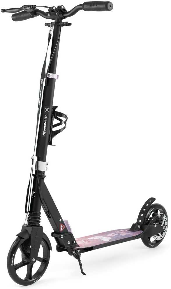 Aliumininis paspirtukas HyperMotion, rožinis, sulankstomas, su 20 cm ratais