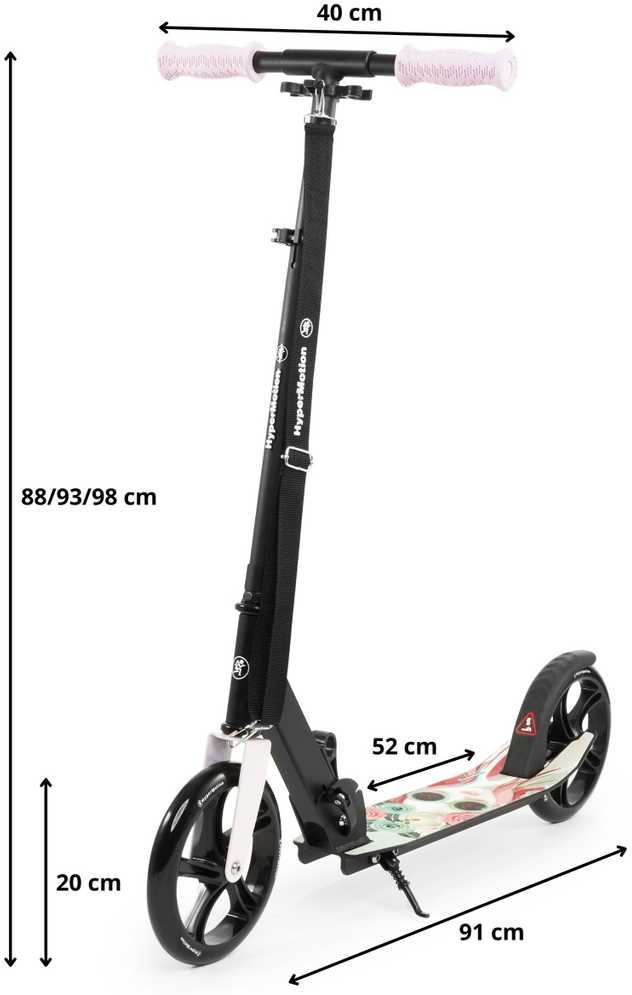 Paspirtukas HyperMotion Vibe juodas-pink