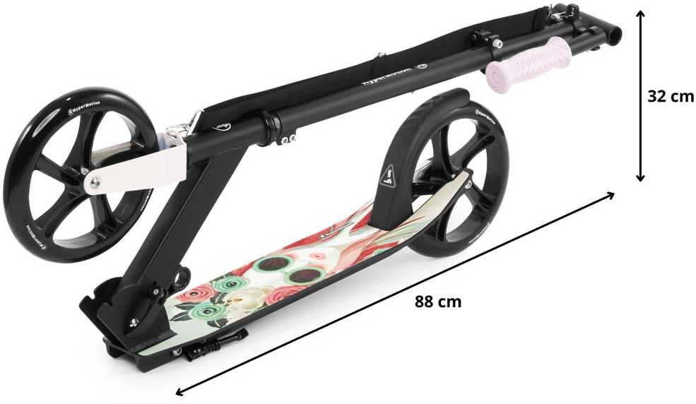 Paspirtukas HyperMotion Vibe juodas-pink