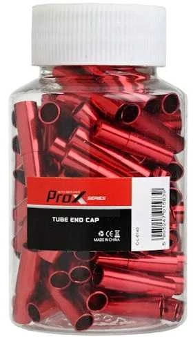 Pavarų šarvo antgaliukas ProX Alu red (100pcs.)