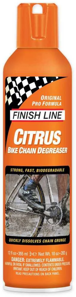 Pavarų sistemos valiklis/nuriebalintojas Finish Line Citrus aerozolis 355ml