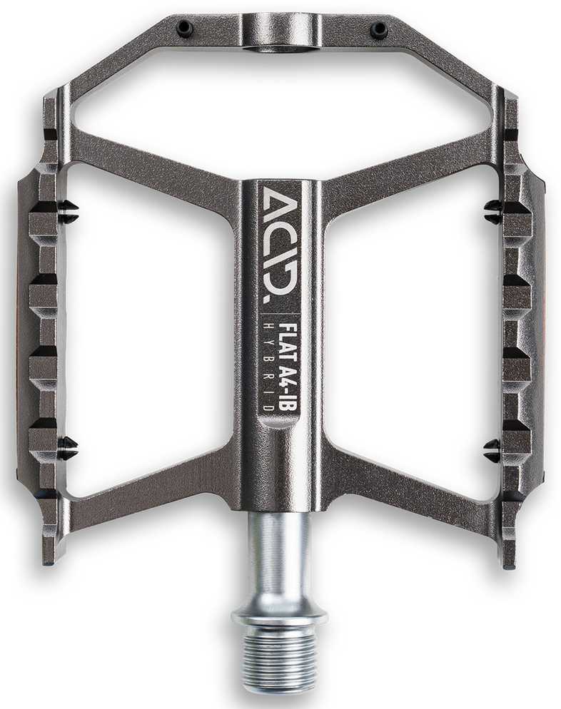 Pedalai ACID Flat A4-IB Hybrid Alu pilkas