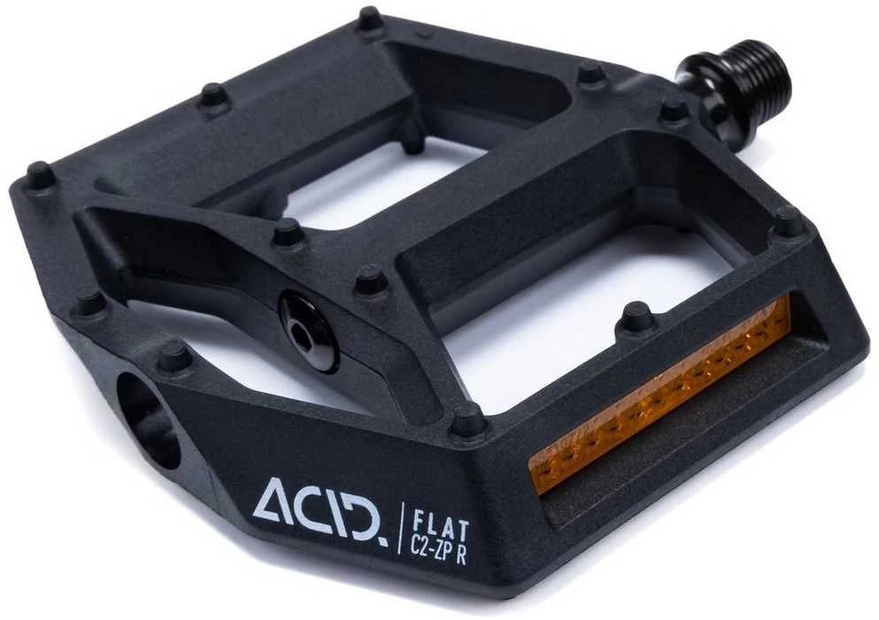Pedalai ACID Flat C2-ZP R plastikas juodas
