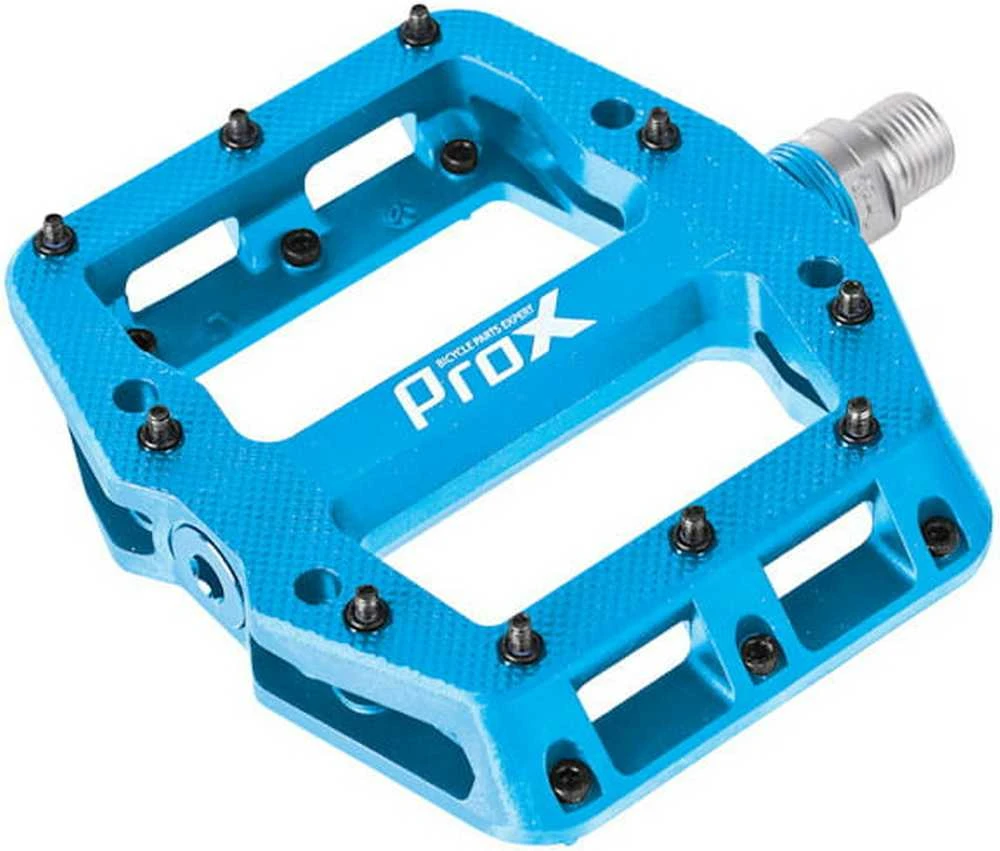Pedalai ProX Base Pro 26 nylon Pins axle Cr-Mo mėlynas