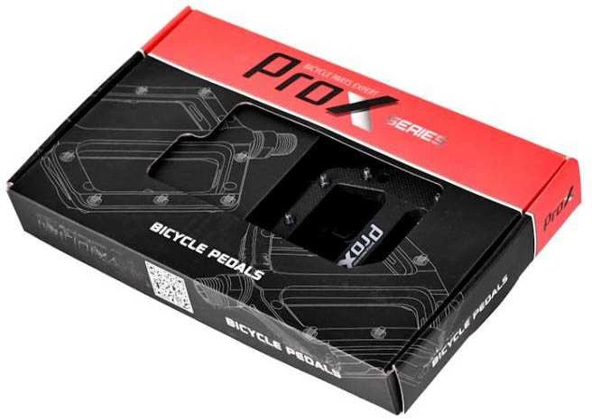Pedalai ProX Base Pro 26 plastikas Pins axle Cr-Mo juodas