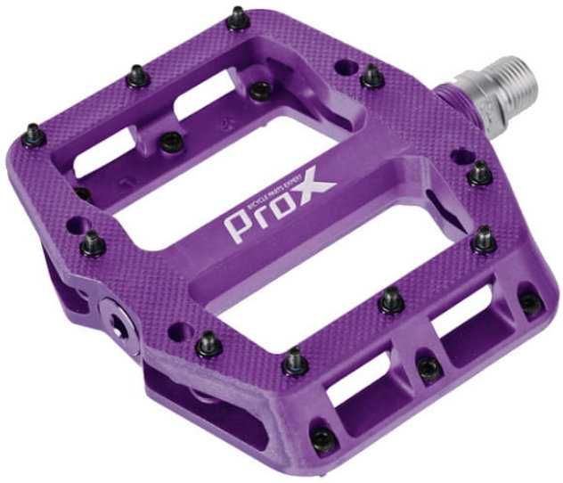 Pedalai ProX Base Pro 26 plastikas Pins axle Cr-Mo violetinė