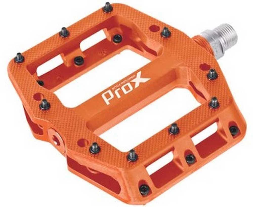 Pedalai ProX Base Pro 26 plastikas Pins axle Cr-Mo oranžinis