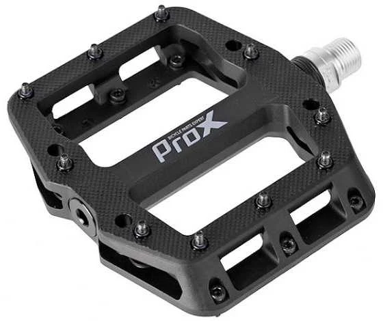 Pedalai ProX Base Pro 26 plastikas Pins axle Cr-Mo juodas