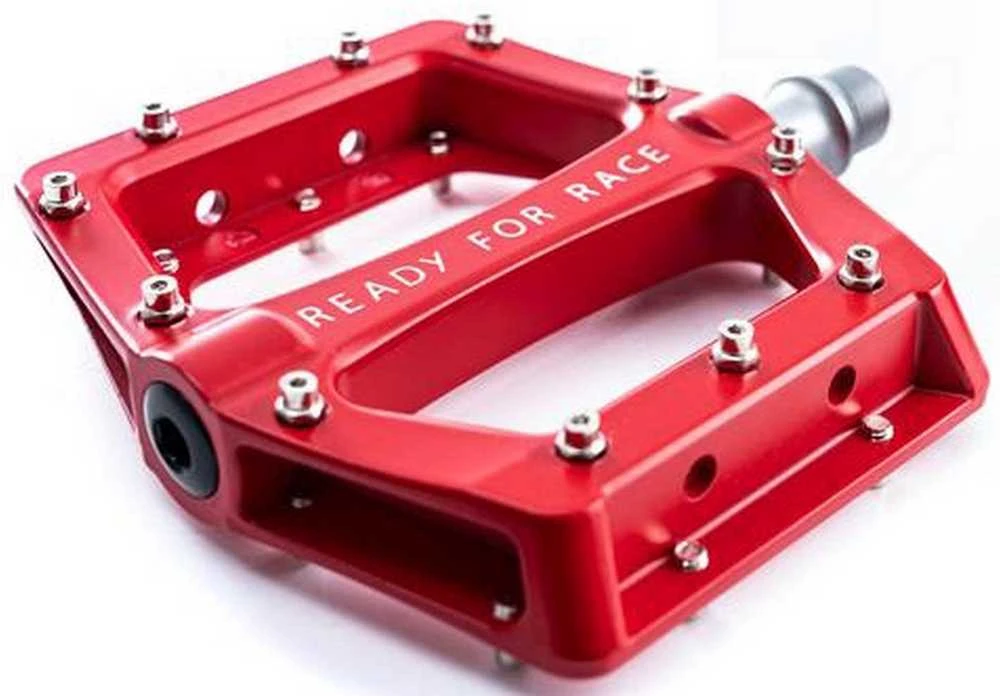 Pedalai RFR Flat RACE Alu raudona