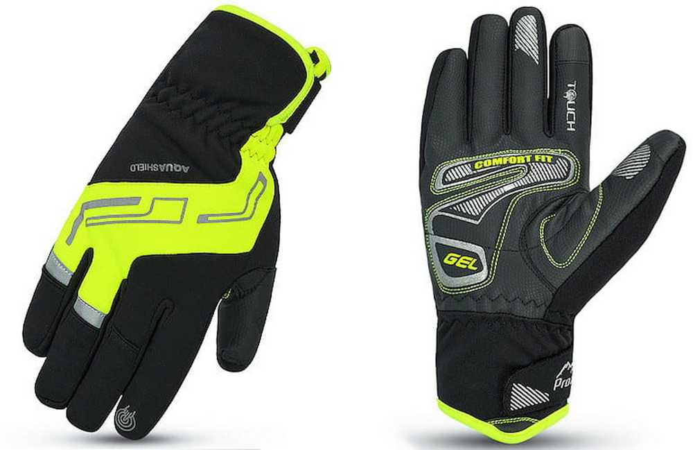 Pirštinės Prox Performance Pro Long Gel juodas-lime-XL