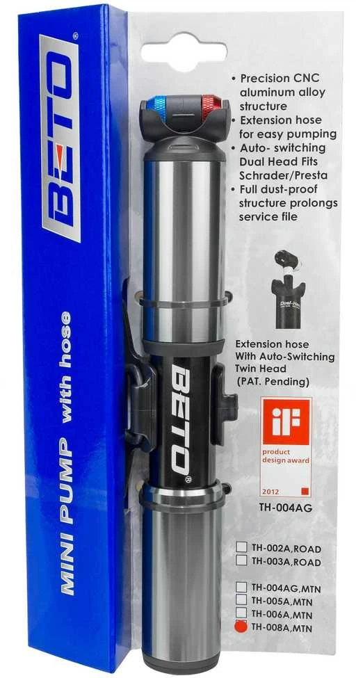 Pompa BETO Mini Alu TH-008AN pilkas su šlangute 5.5bar