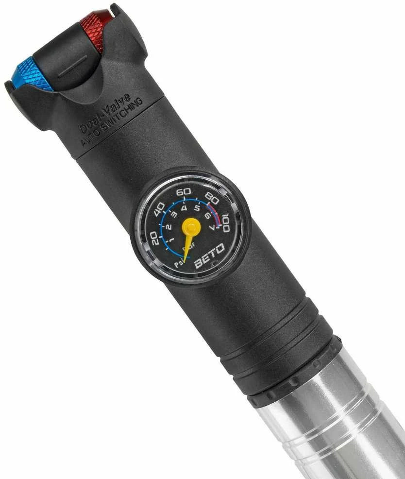Pompa BETO Mini PRO Alu TH-004AGN su šlangute ir monometru 5bar