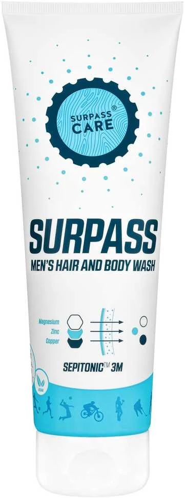 Prausimosi gelis plaukams ir kūnui Surpass Sepitonic Men 250ml