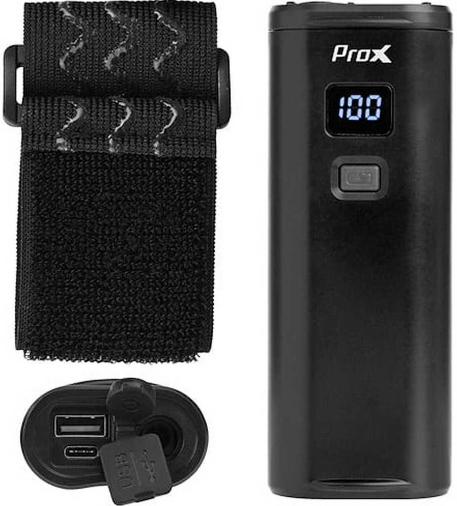 Priekinė lempa ProX Kastor-II Hi-Power 1600Lm PowerBank GoPro USB