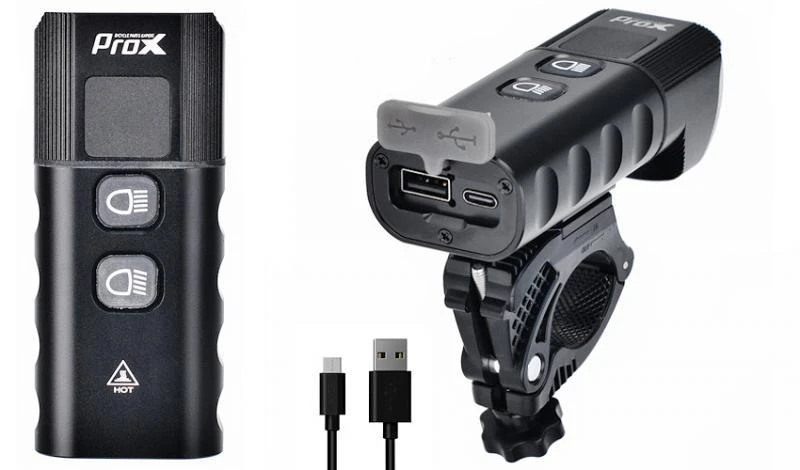 Priekinė lempa ProX Kastor-X 1800Lm USB