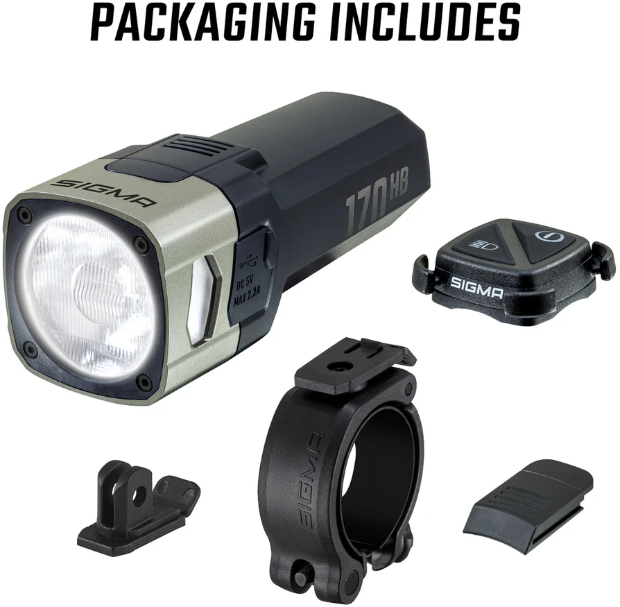 Priekinė lempa Sigma Aura 170 HB Link USB