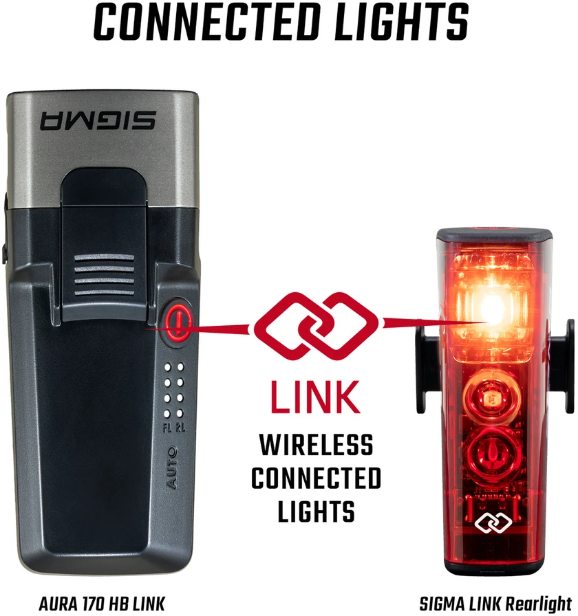 Priekinė lempa Sigma Aura 170 HB Link USB