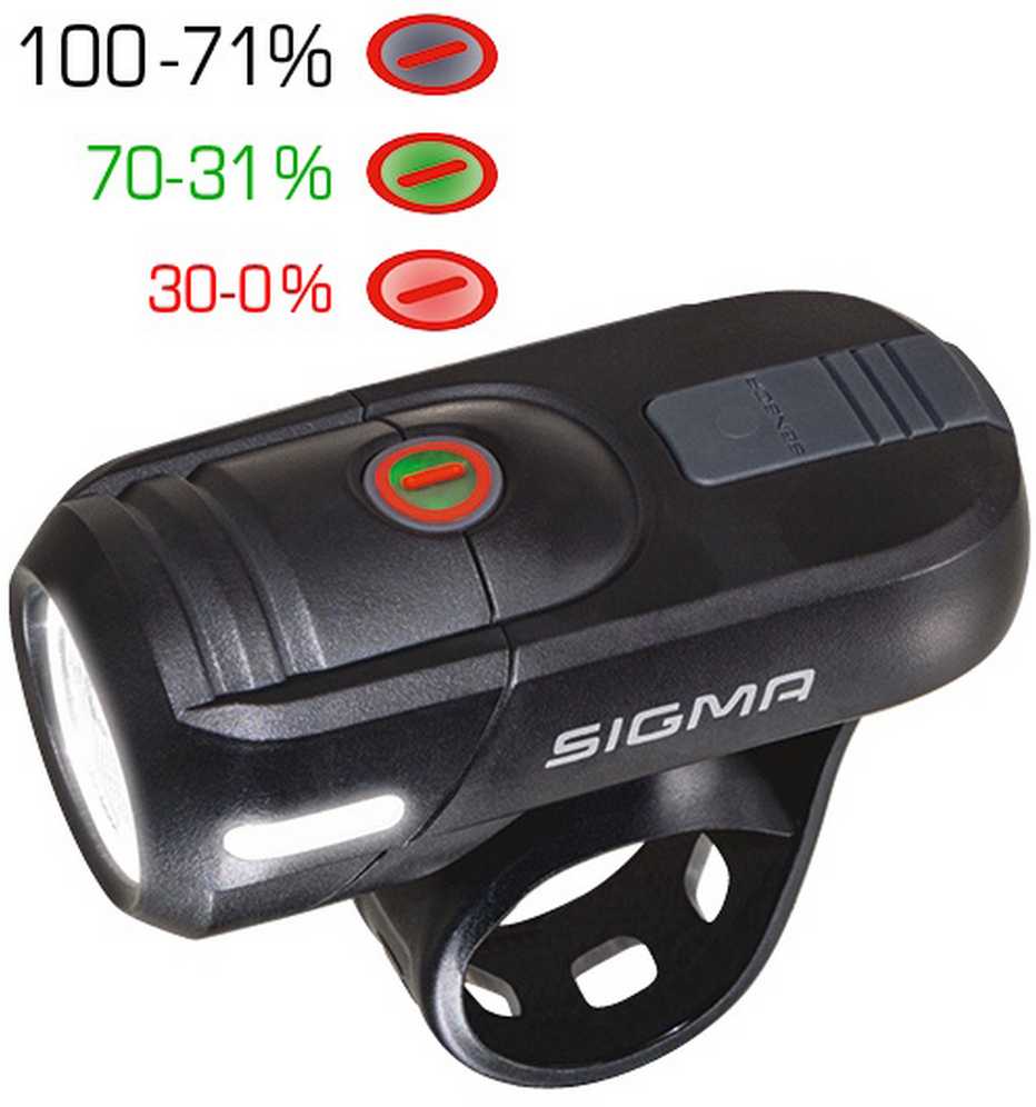Priekinė lempa Sigma AURA 45 USB