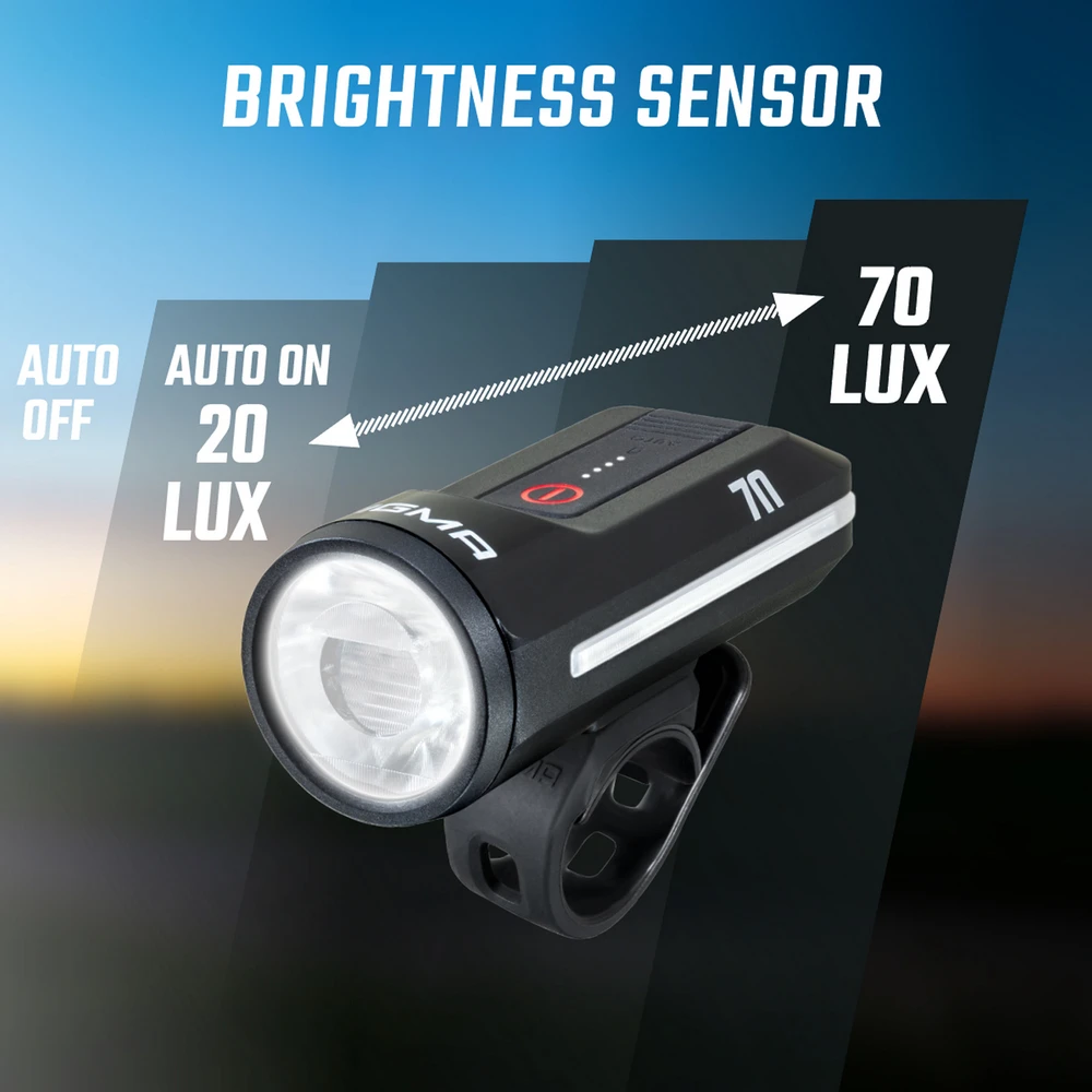 Priekinė lempa Sigma Aura 70 USB