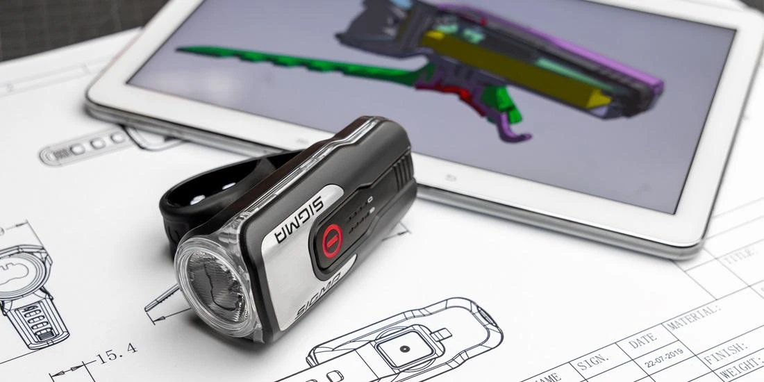 Priekinė lempa Sigma AURA 80 USB