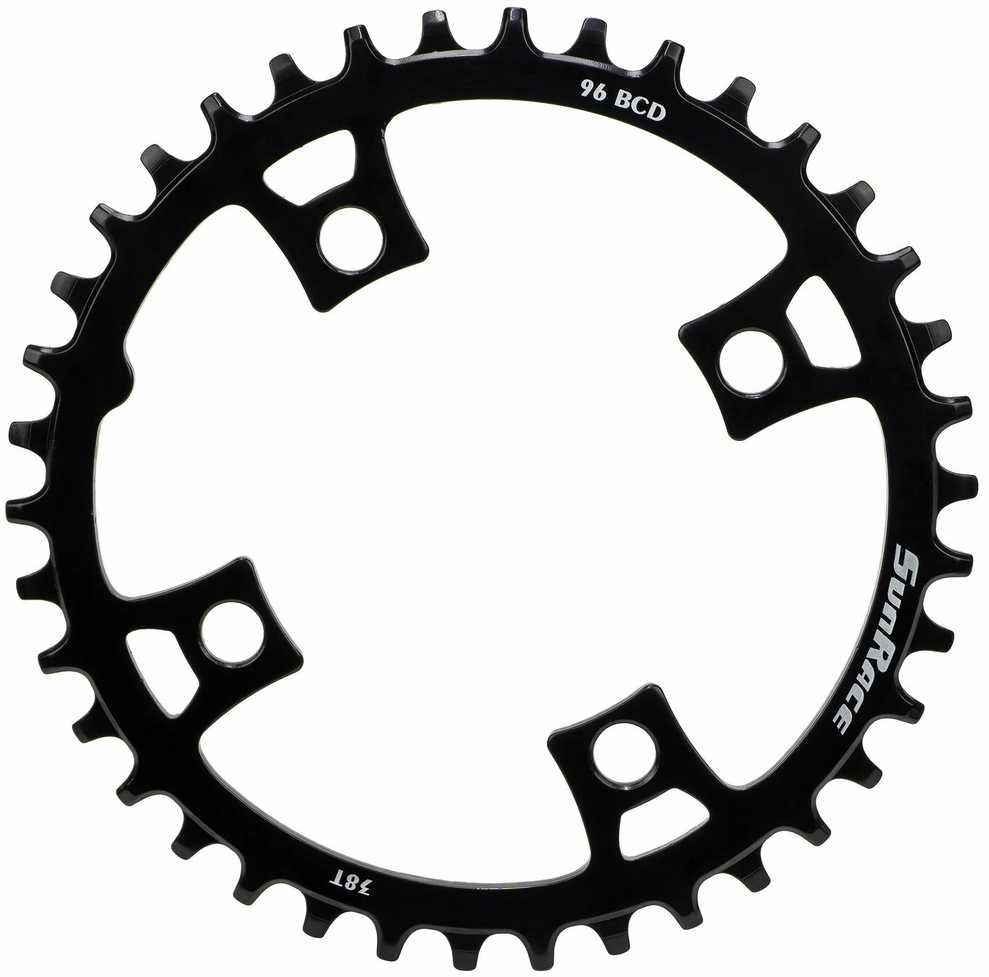 Priekinis dantratis SunRace CRMS00 Narrow-Wide Steel 96BCD 10/11/12-speed 38T