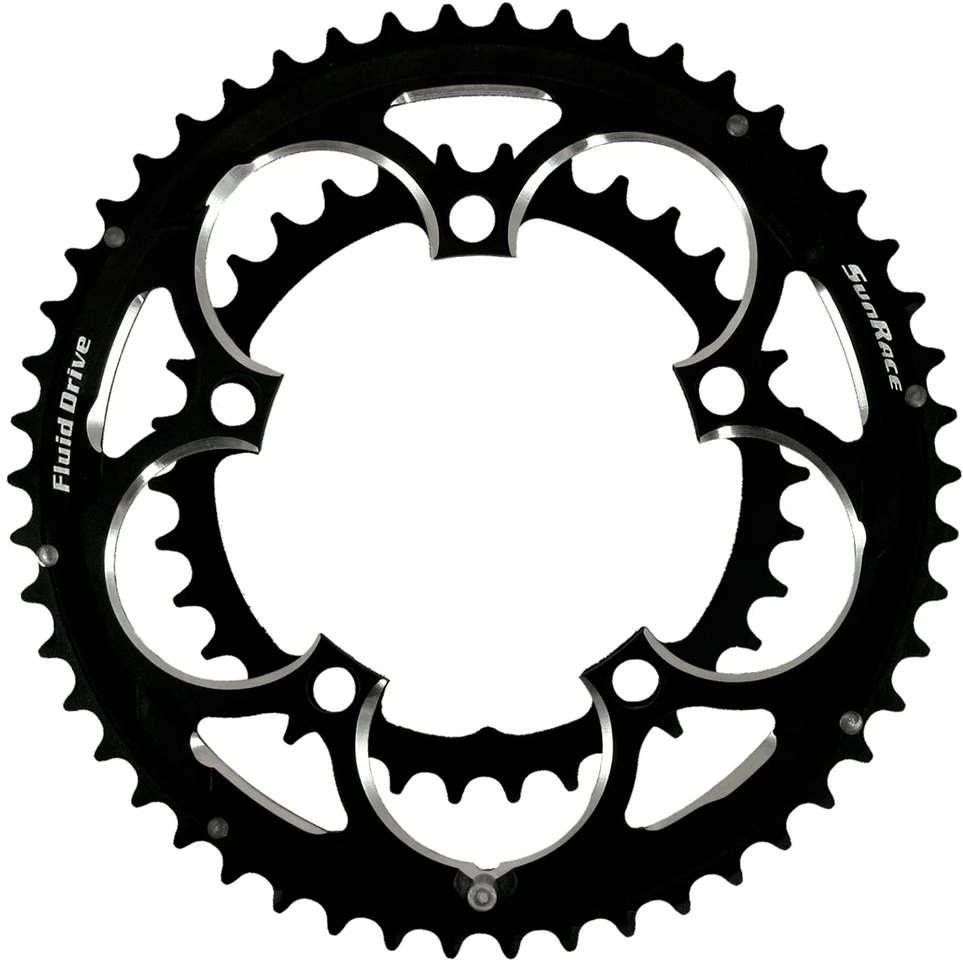 Priekinis dantratis SunRace CRRX0 Alu 110BCD juodas-50T