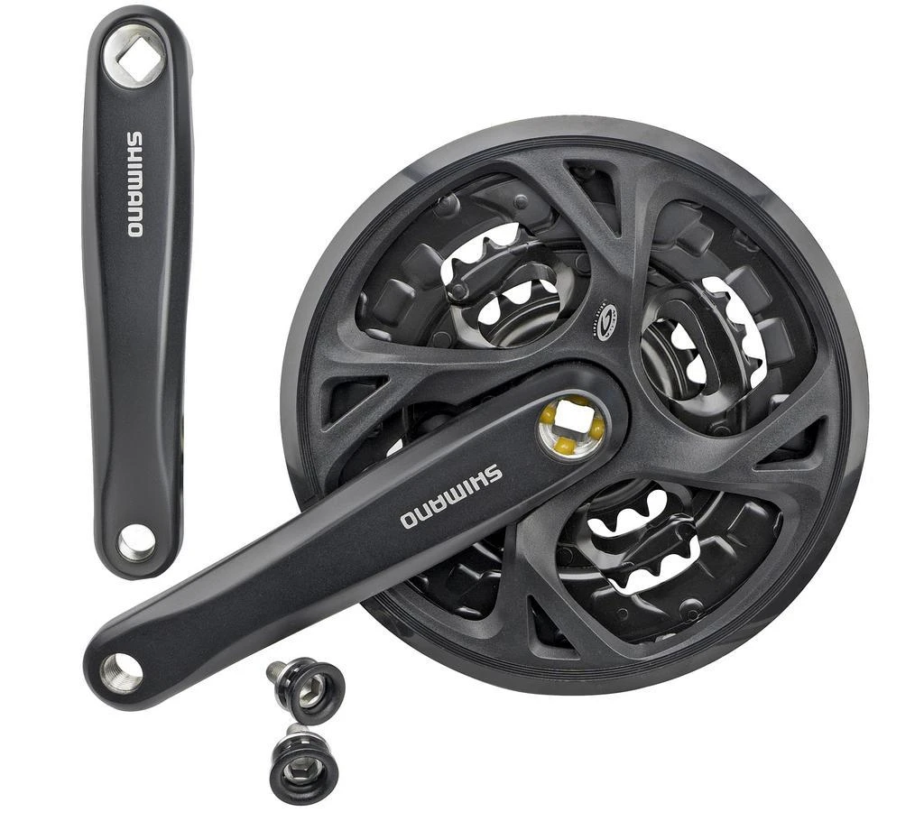 Priekinis žvaigždžių blokas Shimano ALTUS FC-M371-44T 170MM 9-speed juodas-44X32X22T