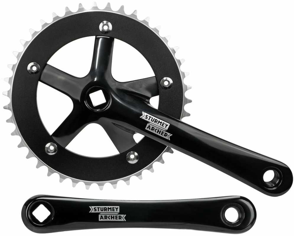 Priekinis žvaigždžių blokas Sturmey-Archer 170mm 1-speed juodas-42T