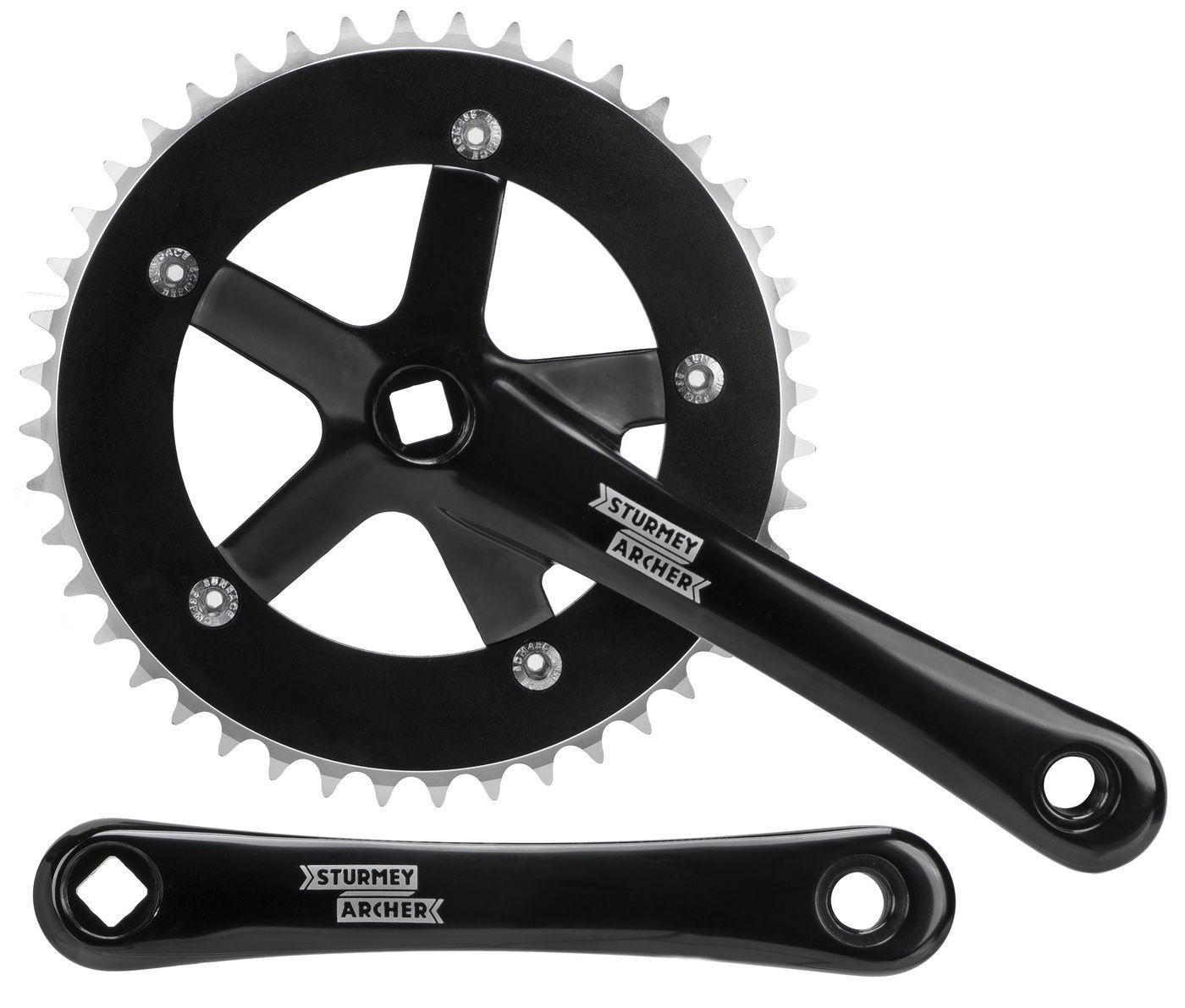 Priekinis žvaigždžių blokas Sturmey-Archer 170mm 1-speed juodas-44T