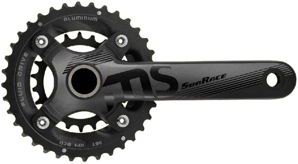 Priekinis žvaigždžių blokas SunRace FCMS66 36x22T 175mm 10-speed with BBM97