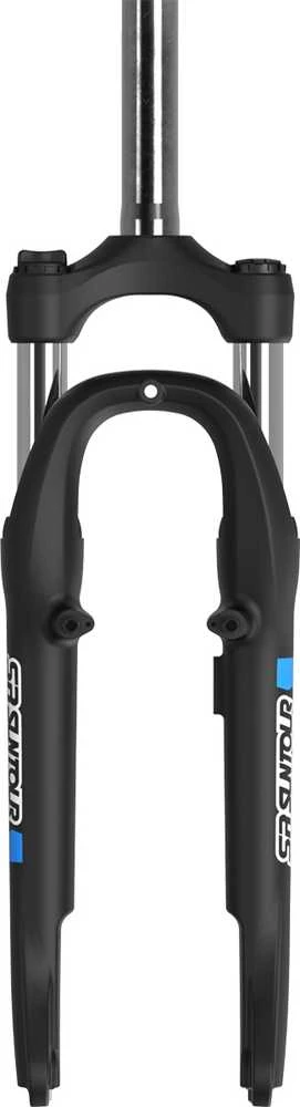 Šakė SR Suntour M3010 P 28" 63mm 1" 9x100mm su sriegiu 18cm juodas