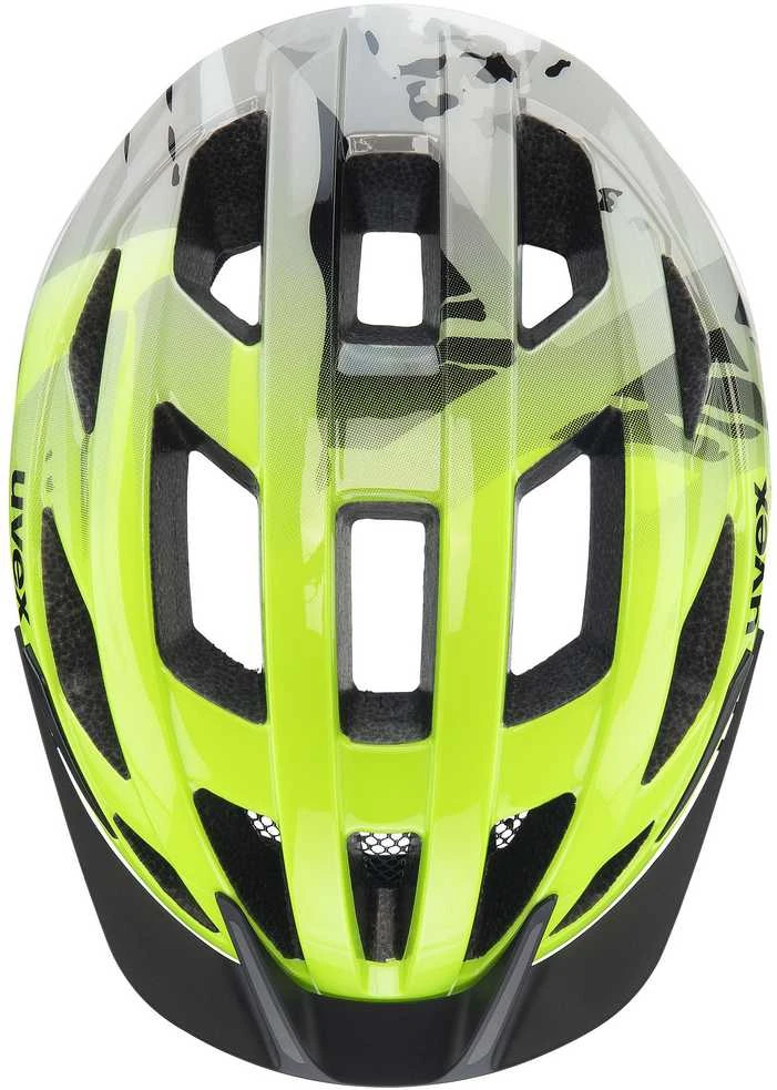 Šalmas Uvex air wing 2 neon yellow-juodas -50-54CM