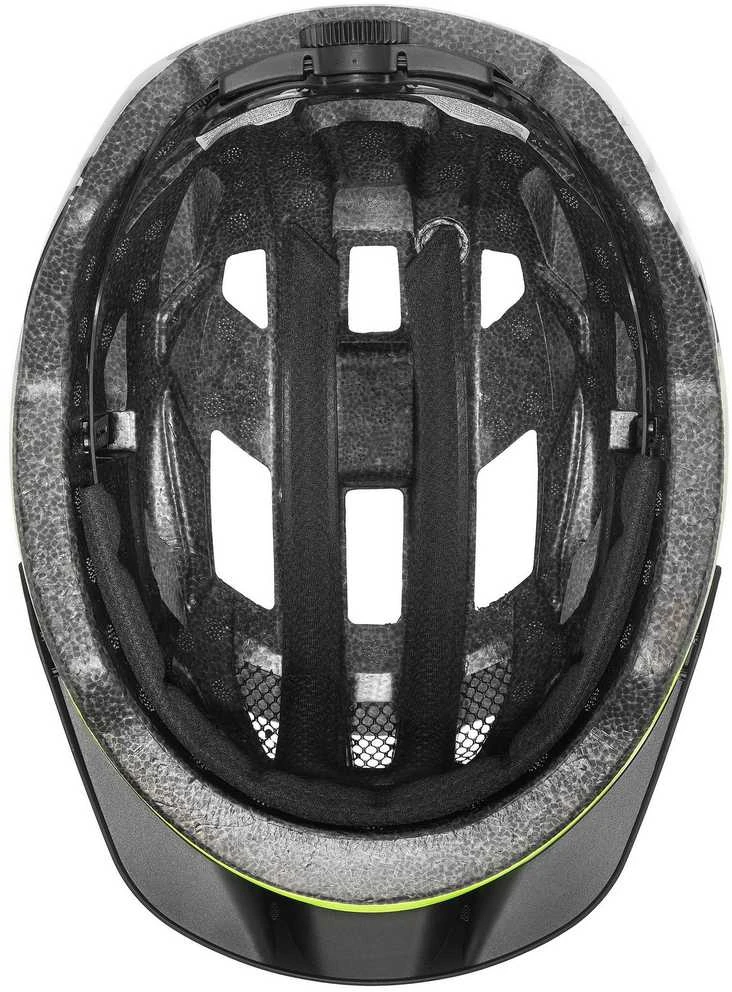 Šalmas Uvex air wing 2 neon yellow-juodas -52-57CM