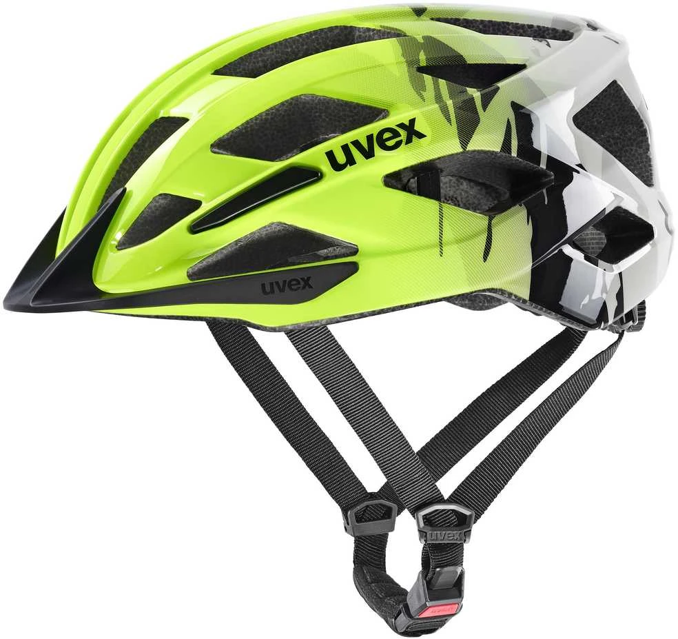Šalmas Uvex air wing 2 neon yellow-juodas -52-57CM