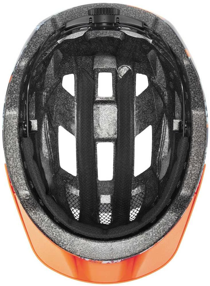Šalmas Uvex air wing 2 papaya-bubble mėlynas-50-54CM
