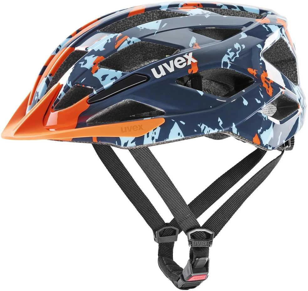 Šalmas Uvex air wing 2 papaya-bubble mėlynas-50-54CM