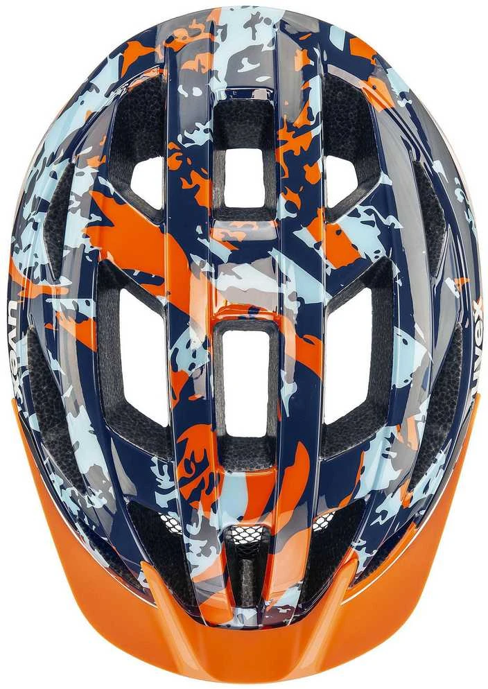 Šalmas Uvex air wing 2 papaya-bubble mėlynas-52-57CM