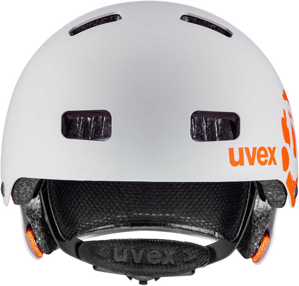 Šalmas Uvex Kid 3 dirtbike light pilka-oranžinis-51-55CM