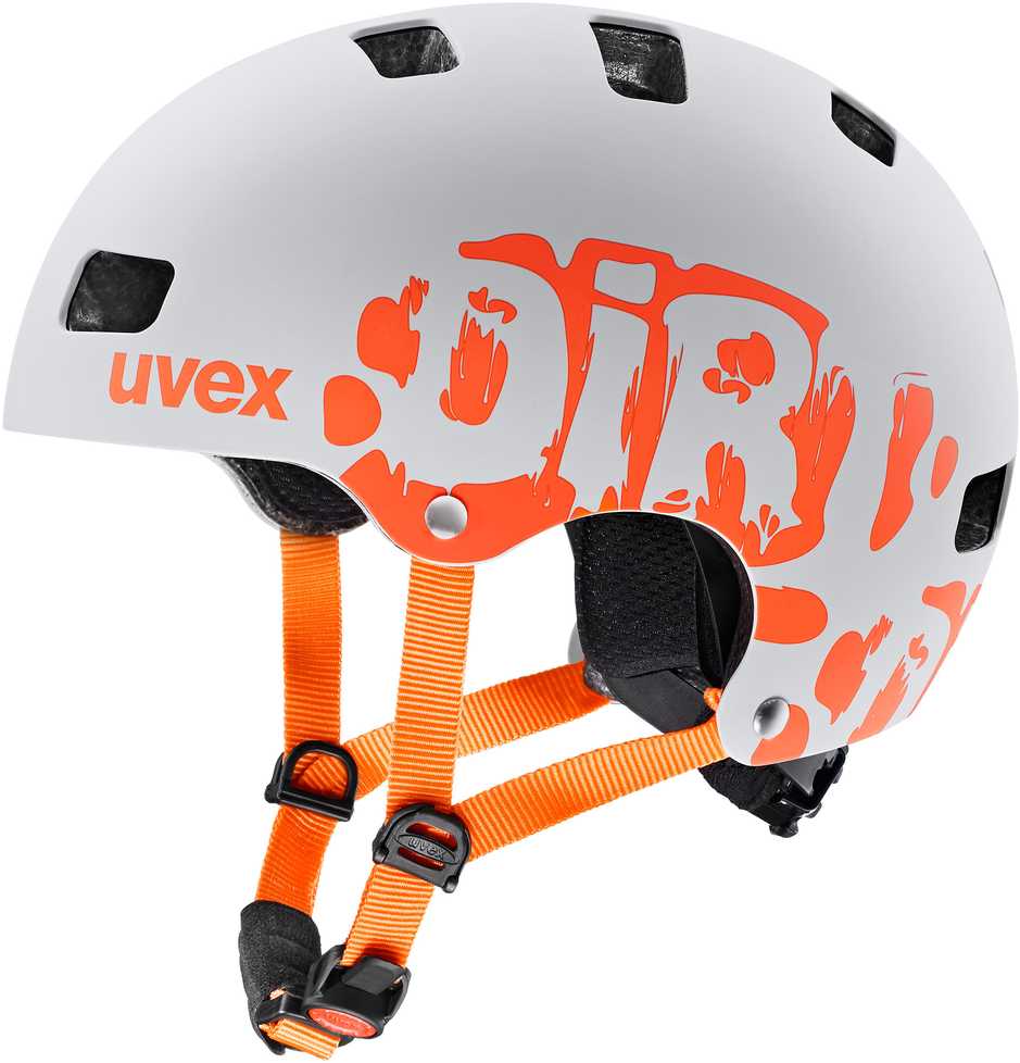 Šalmas Uvex Kid 3 dirtbike light pilka-oranžinis-51-55CM