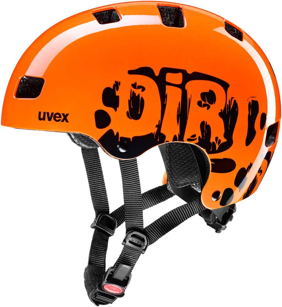 UVEX Kid 3 dirtbike oranžinis vaikiškas šalmas