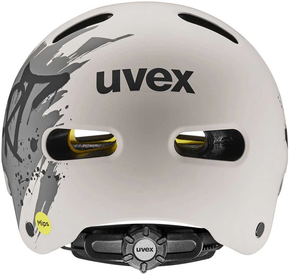 Šalmas Uvex kid 4 style MIPS dirt warm pilkas matt-51-55CM