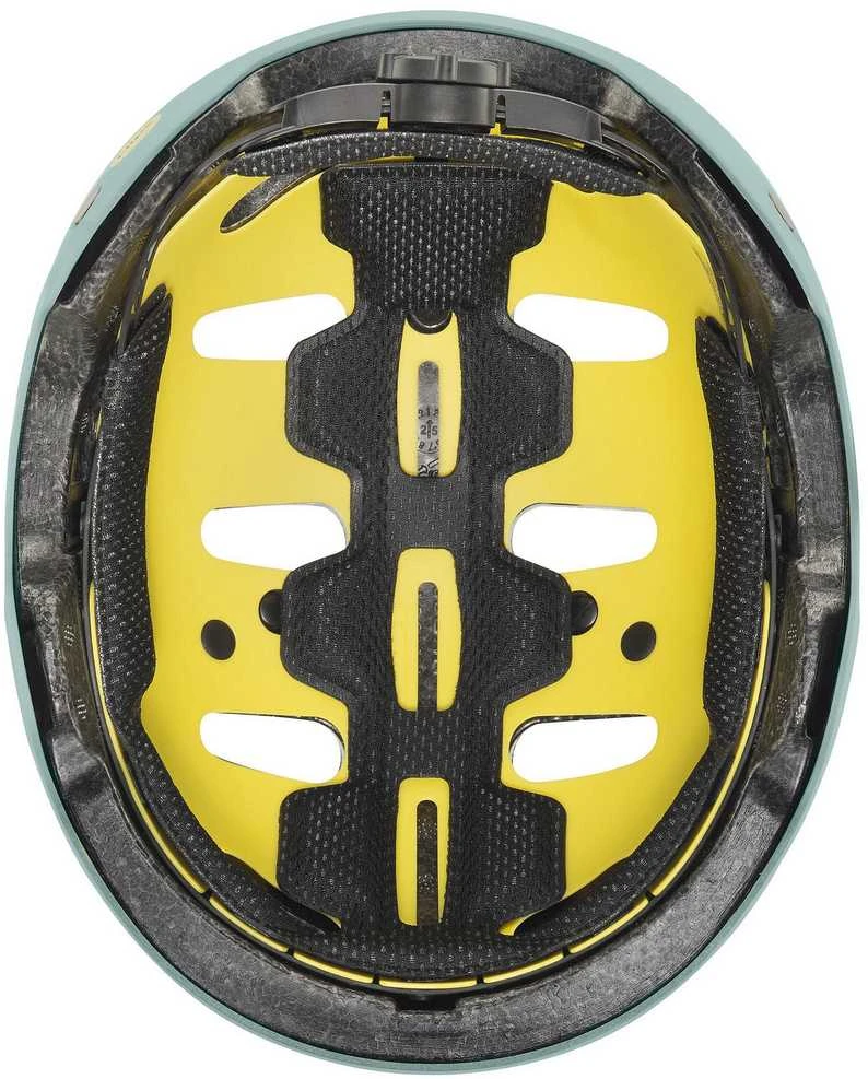 Šalmas Uvex kid 4 style MIPS spray sage žalias matt-55-58CM