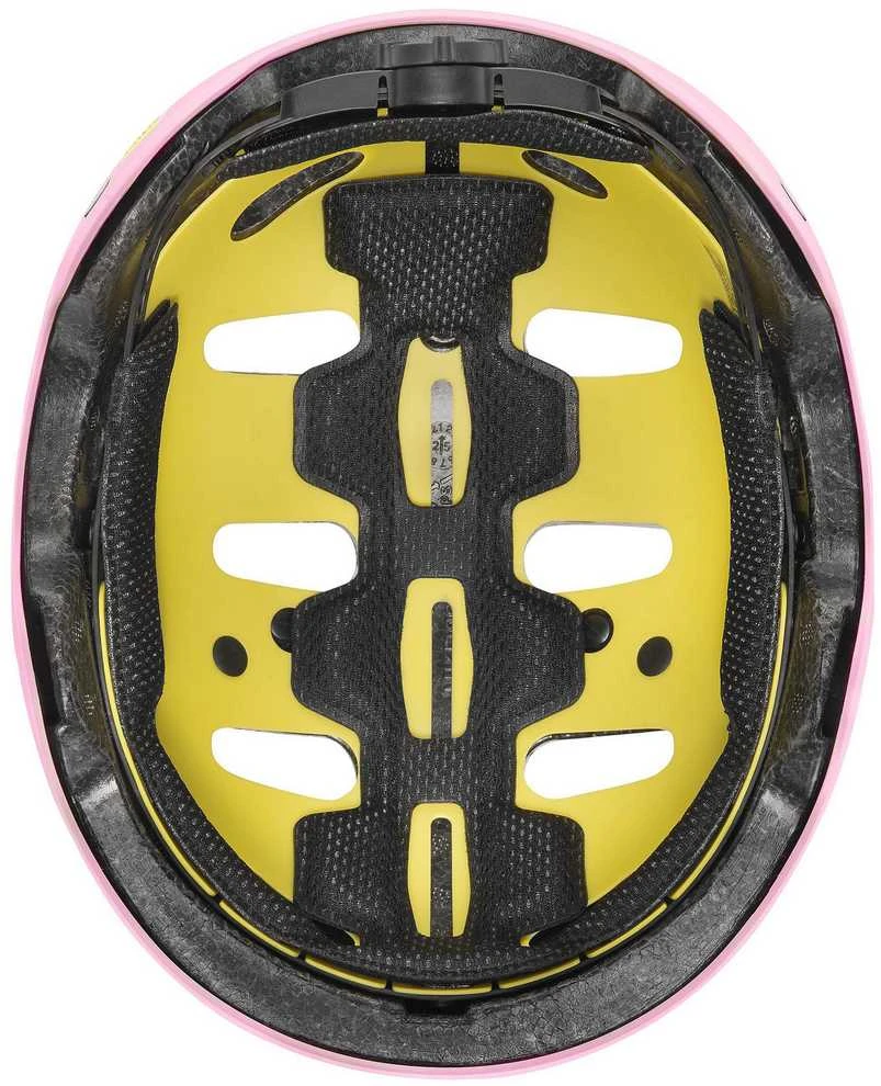 Šalmas Uvex kid 4 style MIPS purškiamas braškių spalvos matinis-51-55CM