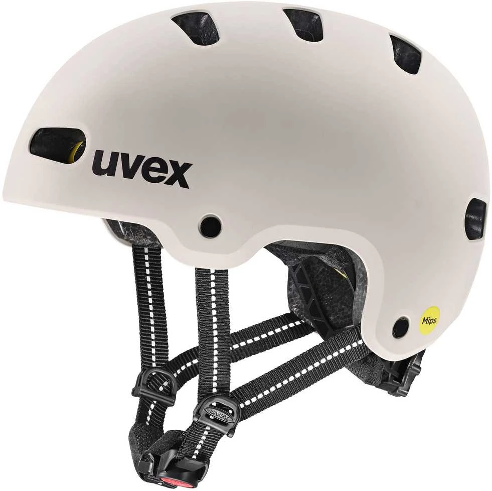 Šalmas Uvex kid 4 style MIPS warm pilkas matt-55-58CM