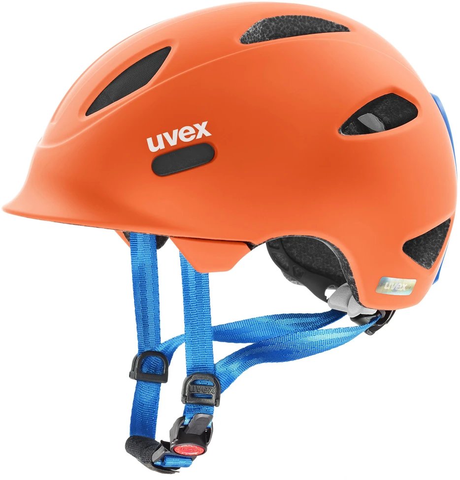 Šalmas Uvex oyo oranžinis-mėlynas matt-45-50CM