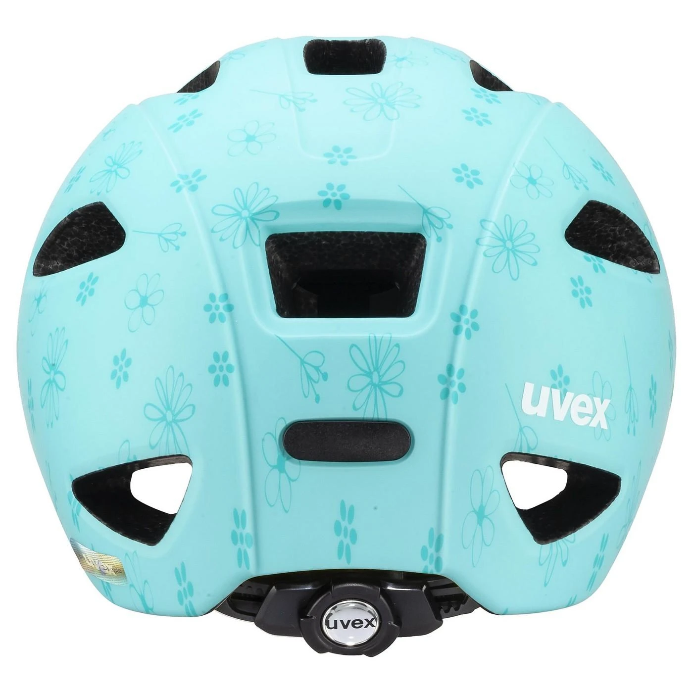 Šalmas Uvex oyo stiliaus gėlės cyan matt-50-54CM